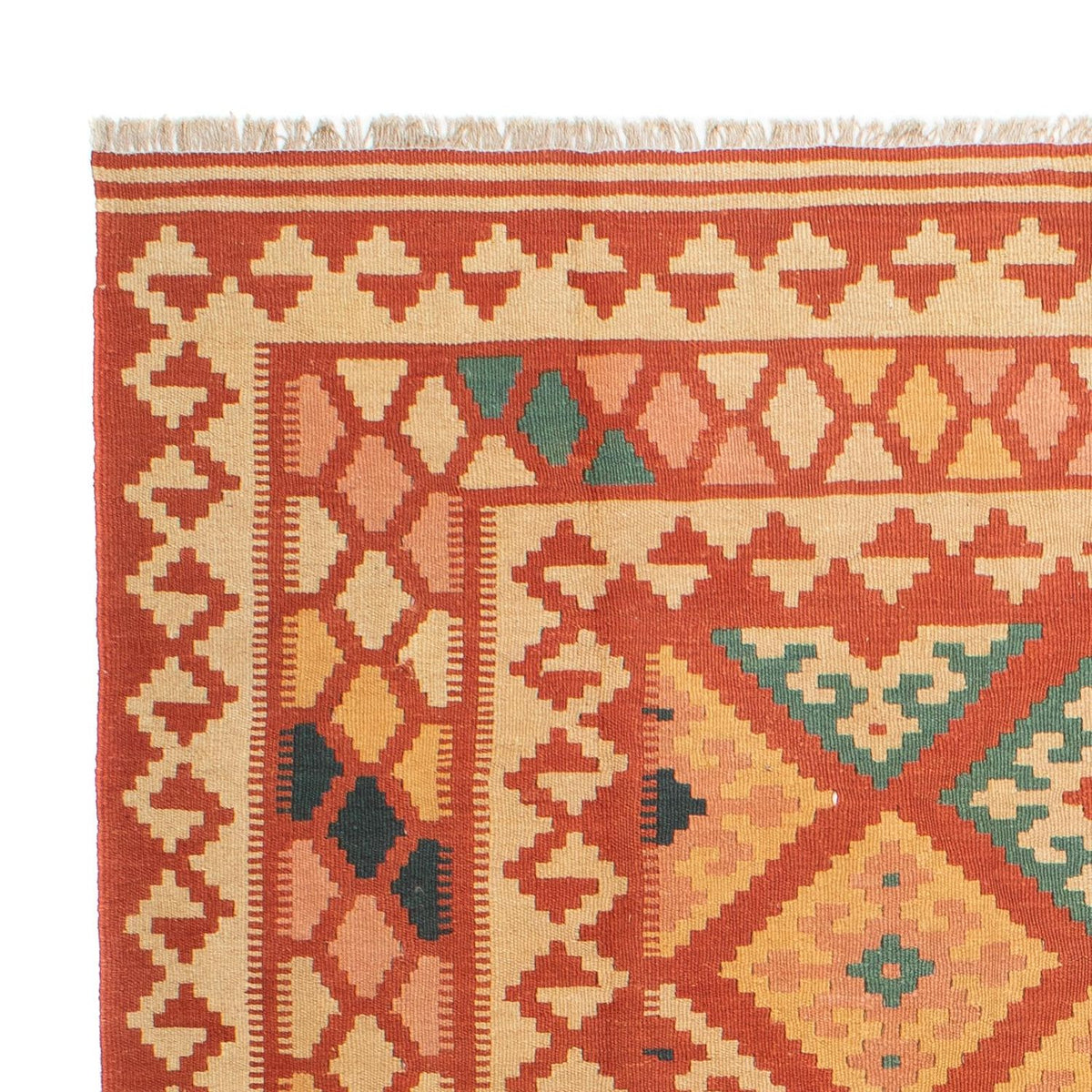 Kelim Rug - Oriental square  - 213 x 193 cm - multicolored