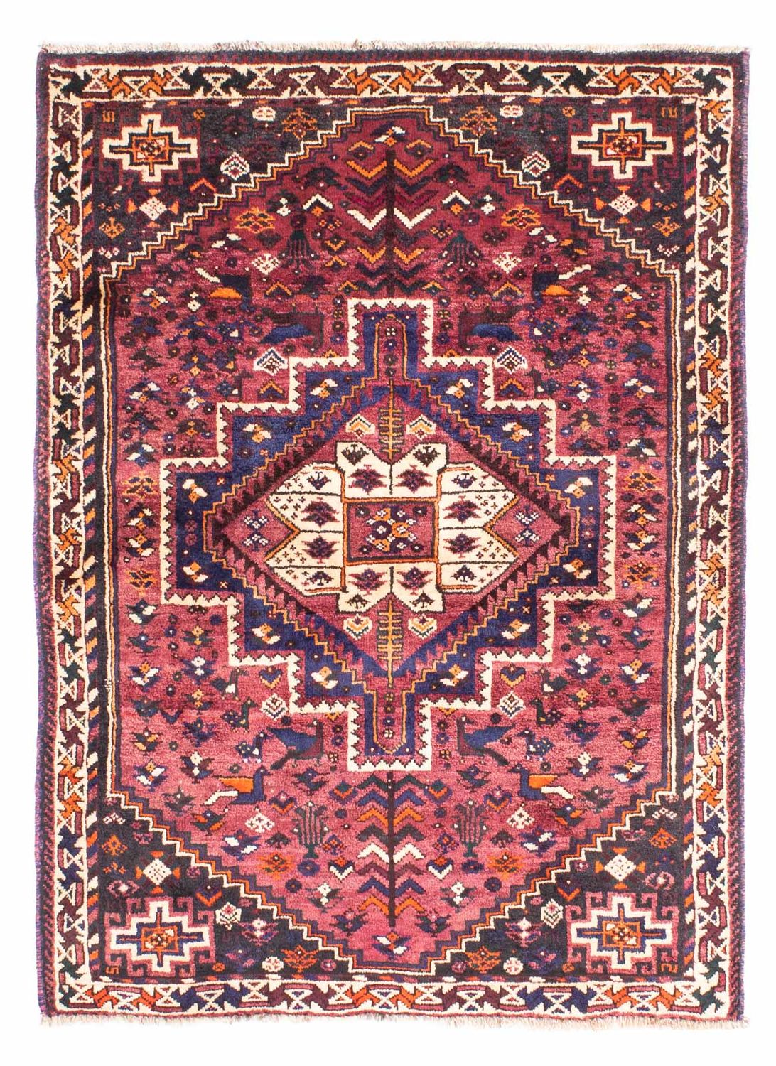 Perser Rug - Nomadic - 155 x 110 cm - fuchsia