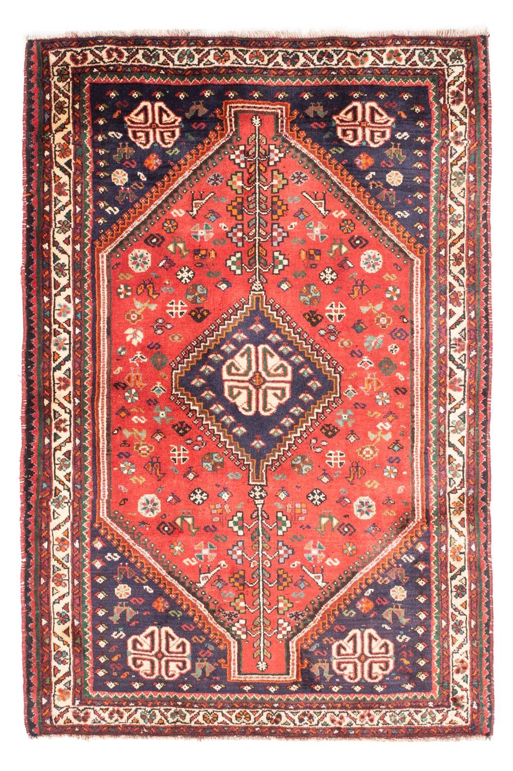 Perser Rug - Nomadic - 185 x 123 cm - dark red
