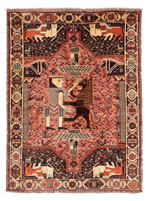 Perser Rug - Nomadic - 192 x 155 cm - light red