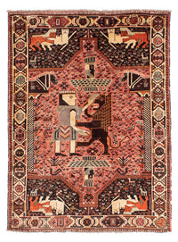 Perser Rug - Nomadic - 192 x 155 cm - light red