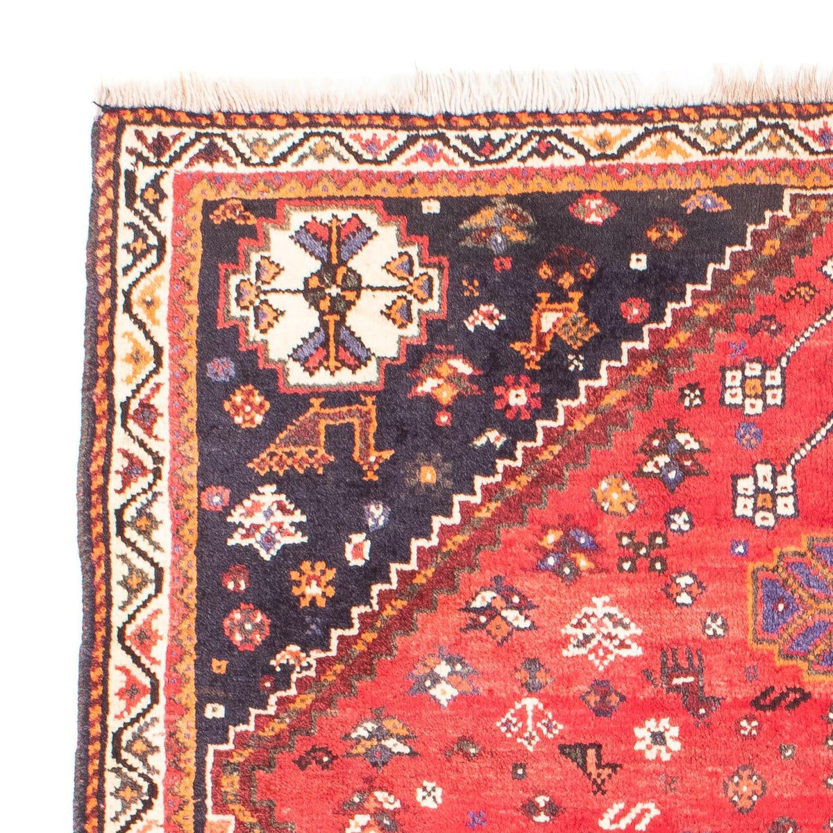 Perser Rug - Nomadic - 152 x 116 cm - dark red