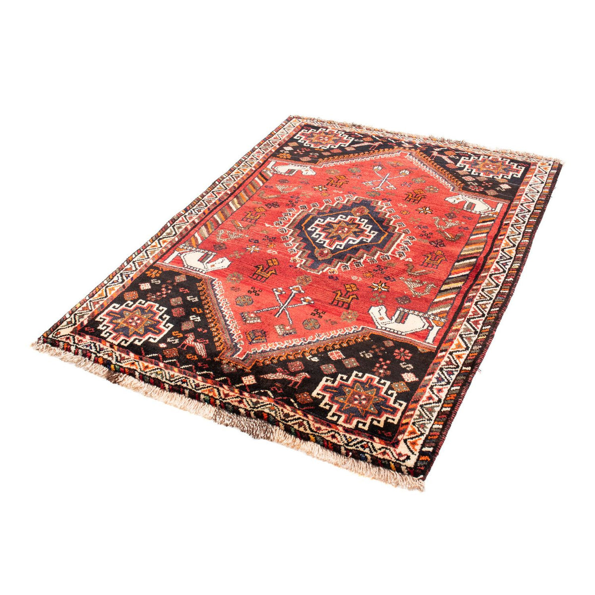 Perser Rug - Nomadic - 162 x 118 cm - dark red