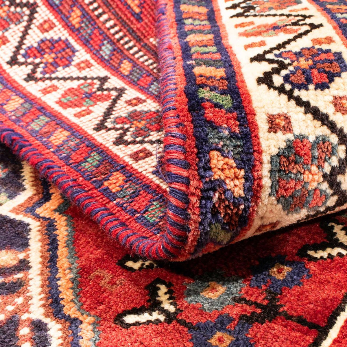 Perser Rug - Nomadic - 162 x 127 cm - red