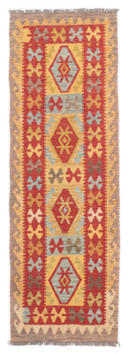 Runner Kelim Rug - Splash - 199 x 65 cm - red