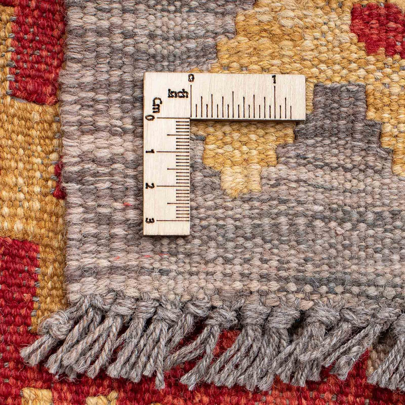 Runner Kelim Rug - Splash - 199 x 65 cm - red