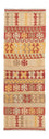 Runner Kelim Rug - Splash - 204 x 67 cm - red