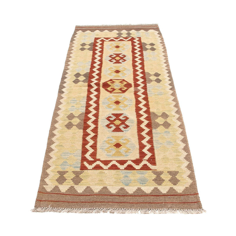 Runner Kelim Rug - Splash - 193 x 63 cm - beige