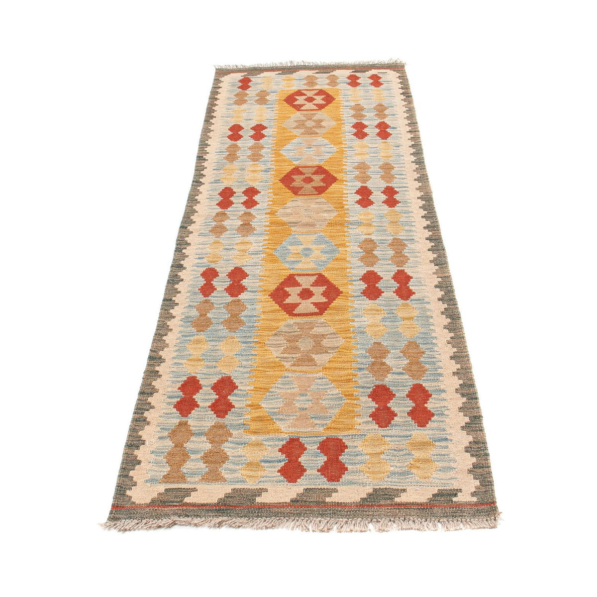 Runner Kelim Rug - Splash - 212 x 65 cm - multicolored