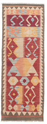Runner Kelim Rug - Splash - 203 x 69 cm - multicolored