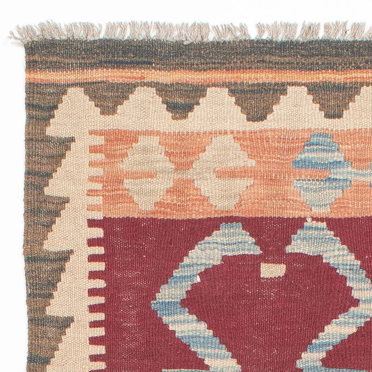 Runner Kelim Rug - Splash - 203 x 69 cm - multicolored