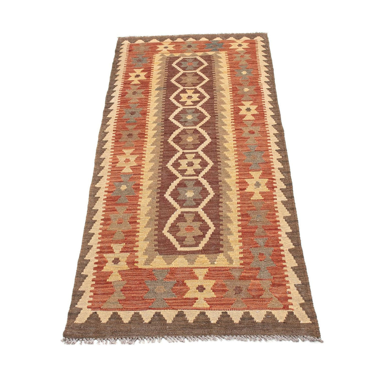 Runner Kelim Rug - Splash - 201 x 67 cm - multicolored