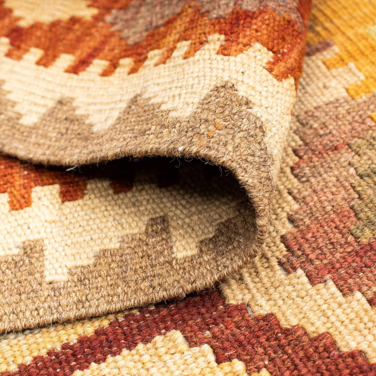 Runner Kelim Rug - Oriental - 191 x 74 cm - beige