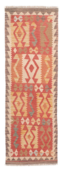 Runner Kelim Rug - Splash - 186 x 68 cm - red