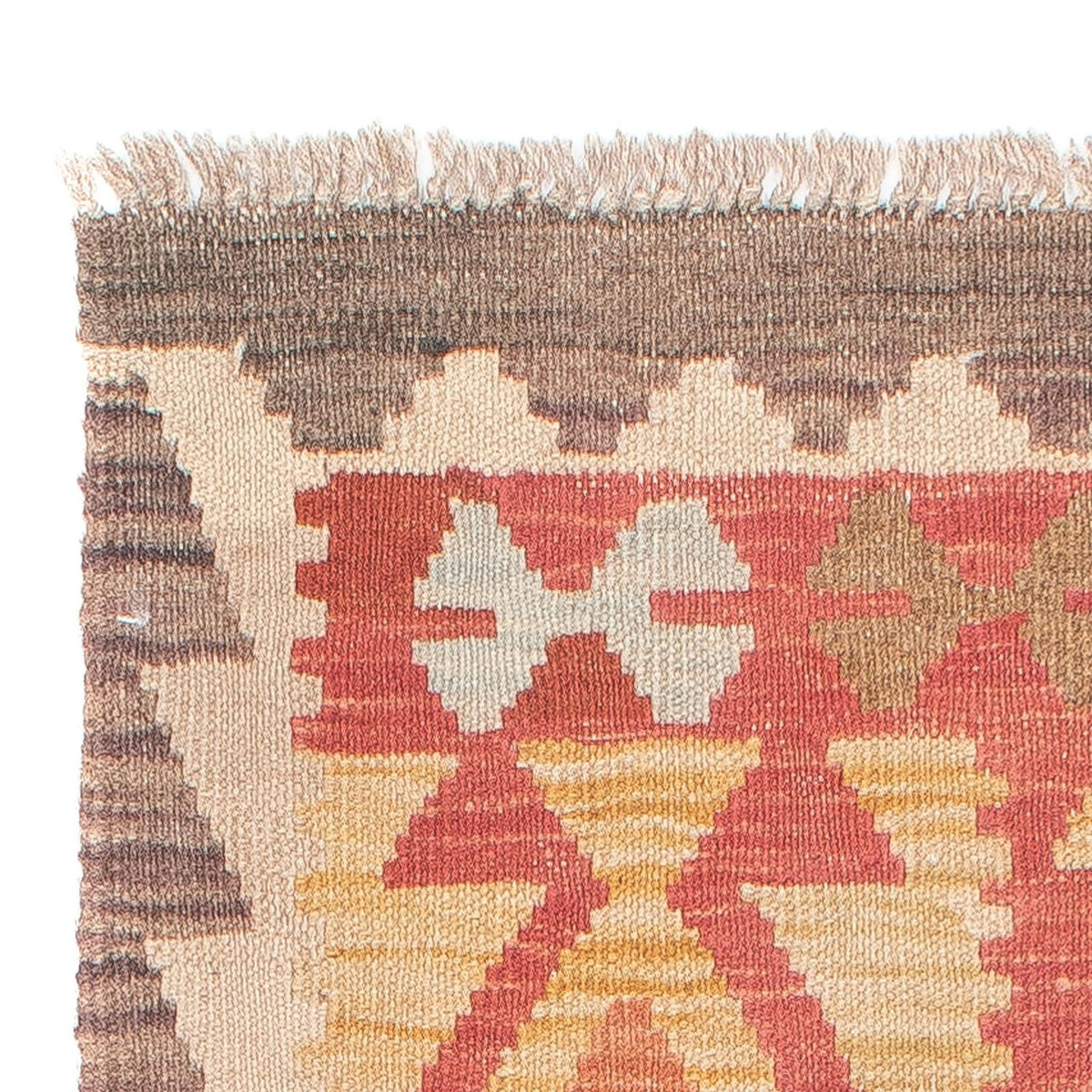 Runner Kelim Rug - Splash - 186 x 68 cm - red