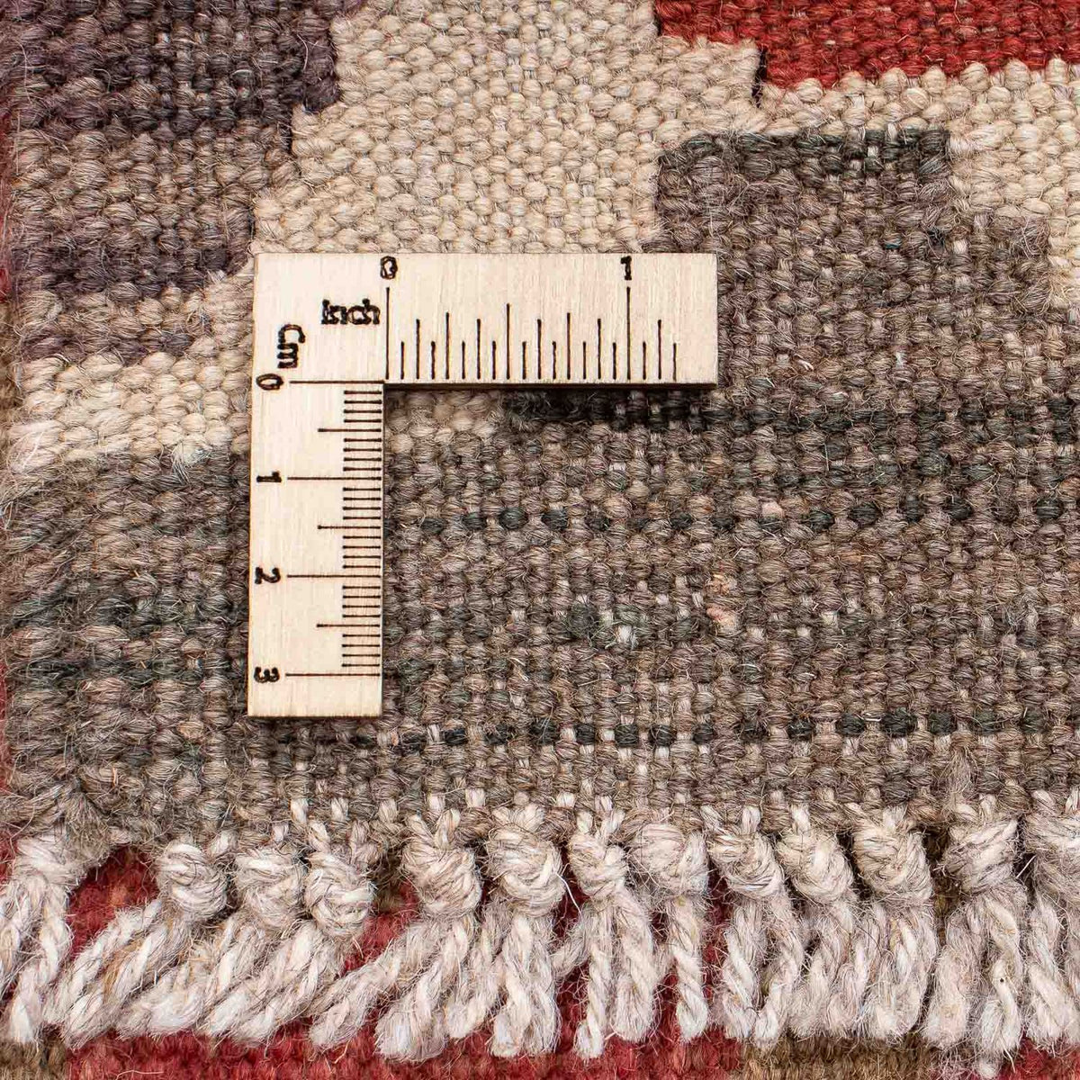 Runner Kelim Rug - Splash - 186 x 68 cm - red