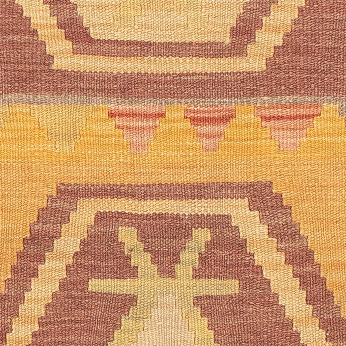 Runner Kelim Rug - Splash - 191 x 52 cm - gold