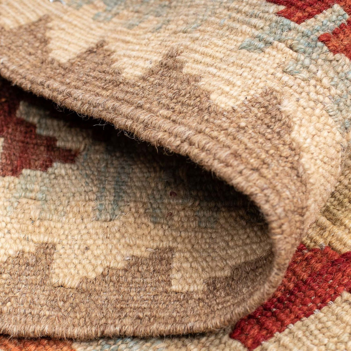 Runner Kelim Rug - Splash - 191 x 60 cm - light brown