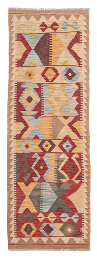 Runner Kelim Rug - Splash - 203 x 68 cm - light brown