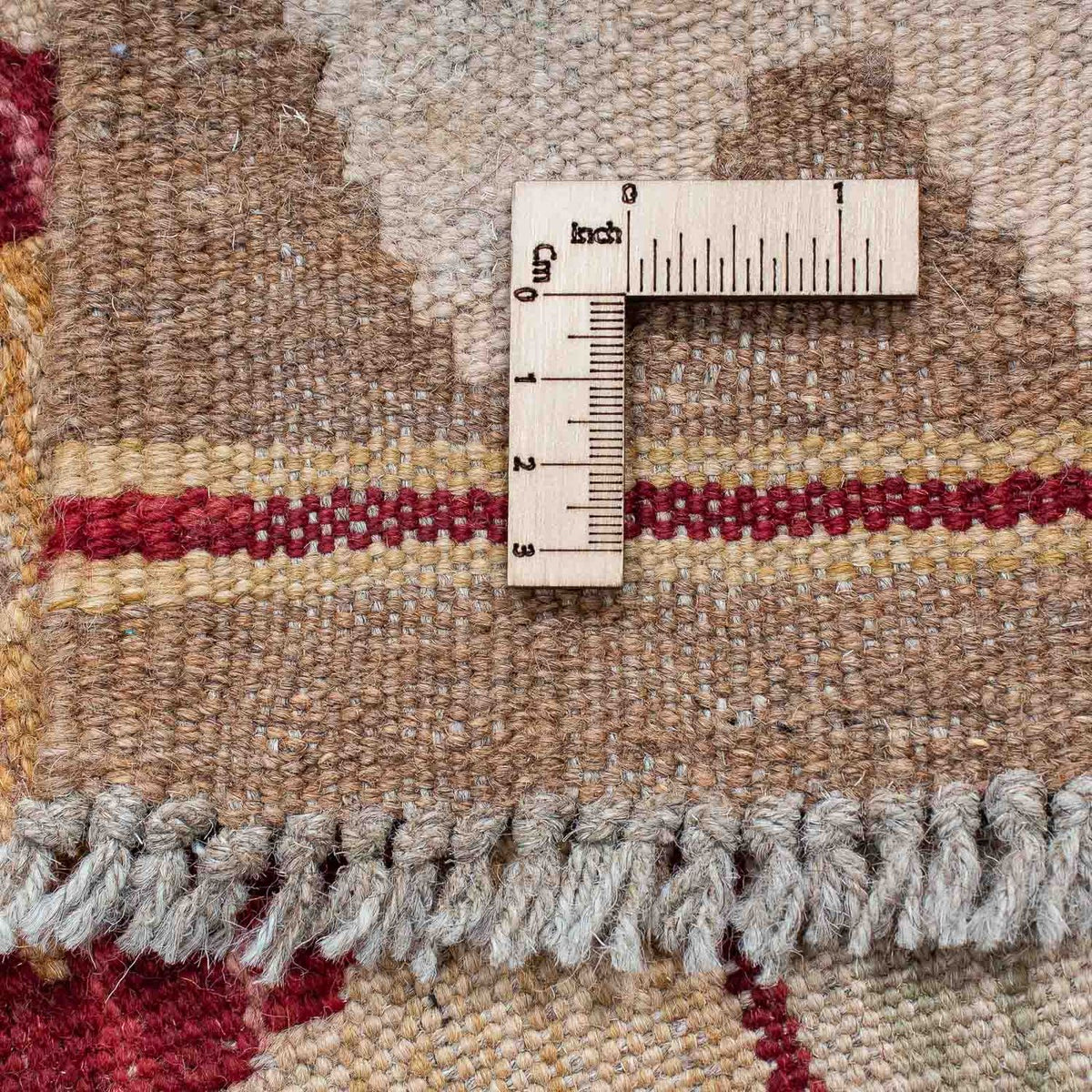 Runner Kelim Rug - Splash - 203 x 68 cm - light brown