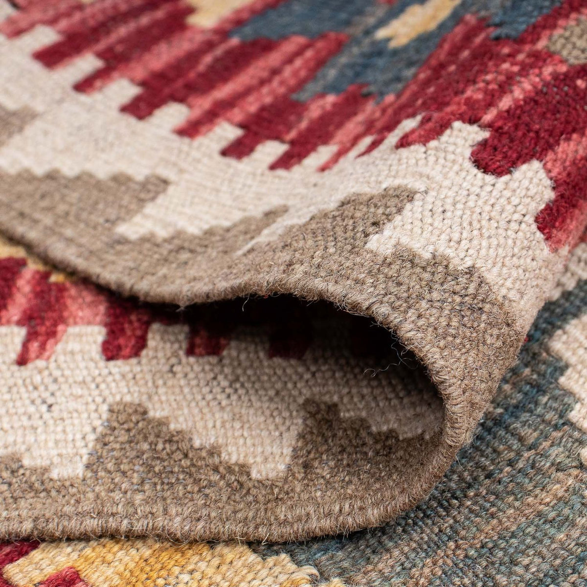 Runner Kelim Rug - Splash - 211 x 63 cm - multicolored