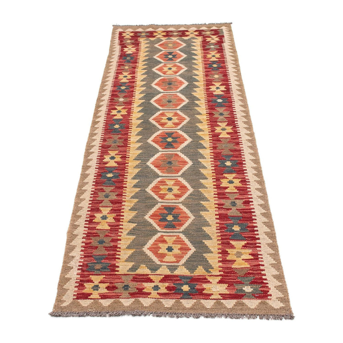 Runner Kelim Rug - Splash - 211 x 63 cm - multicolored