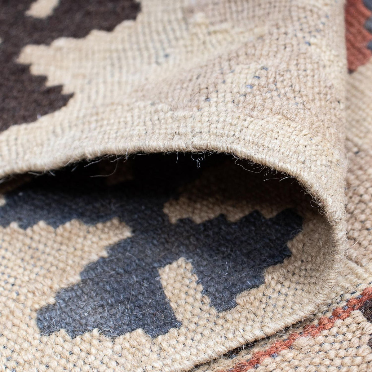 Runner Kelim Rug - Splash - 173 x 70 cm - light brown