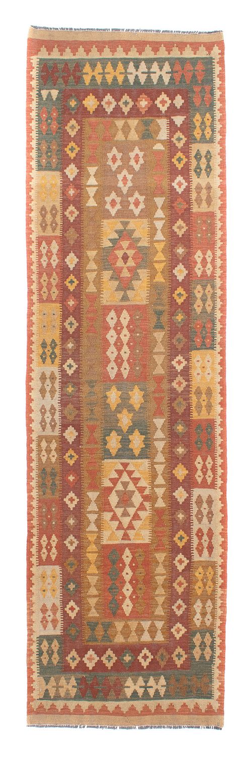 Runner Kelim Rug - Splash - 321 x 91 cm - multicolored