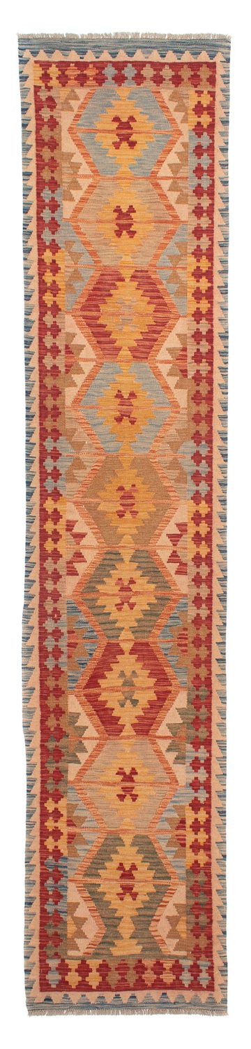 Runner Kelim Rug - Splash - 389 x 81 cm - multicolored