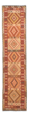 Runner Kelim Rug - Splash - 397 x 95 cm - multicolored