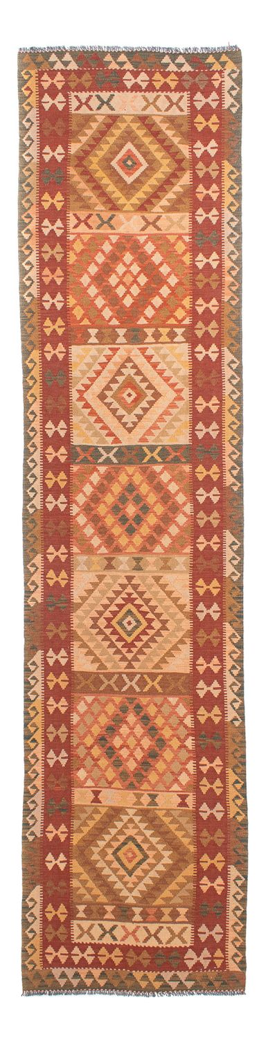 Runner Kelim Rug - Splash - 397 x 95 cm - multicolored