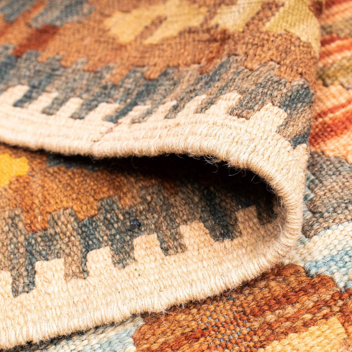 Runner Kelim Rug - Oriental - 199 x 88 cm - light brown