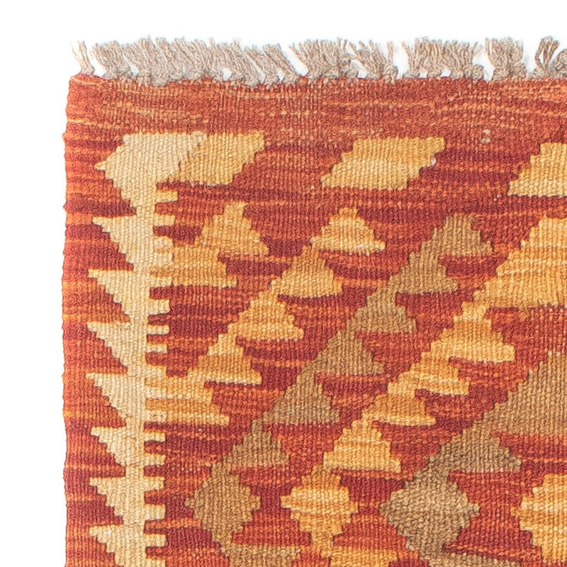 Runner Kelim Rug - Splash - 190 x 47 cm - red