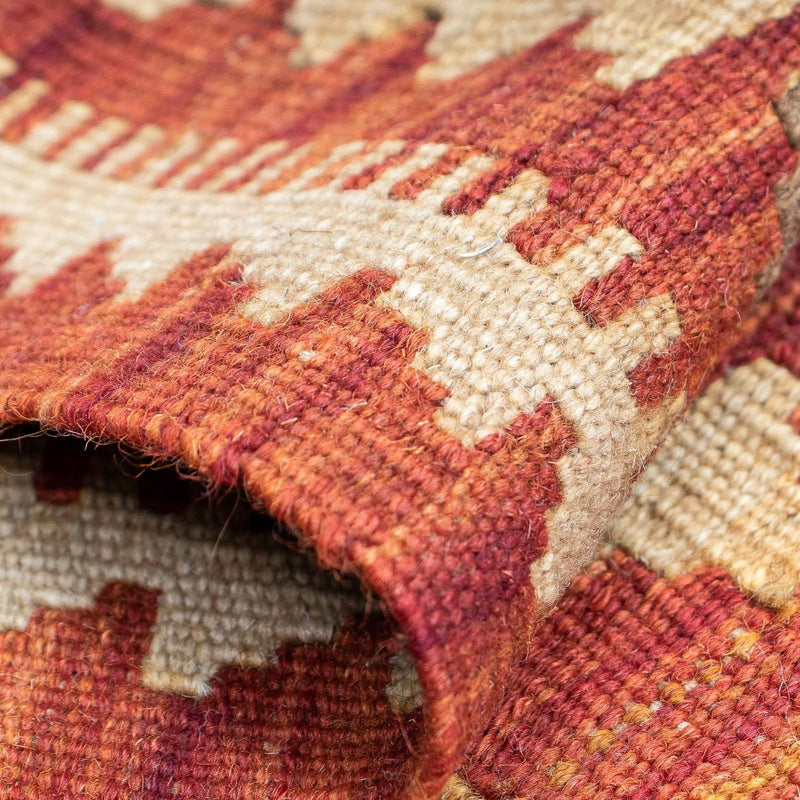 Runner Kelim Rug - Splash - 190 x 47 cm - red