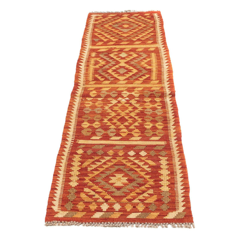 Runner Kelim Rug - Splash - 190 x 47 cm - red