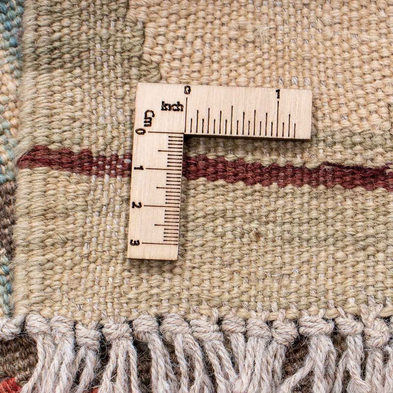 Runner Kelim Rug - Splash - 202 x 67 cm - light red