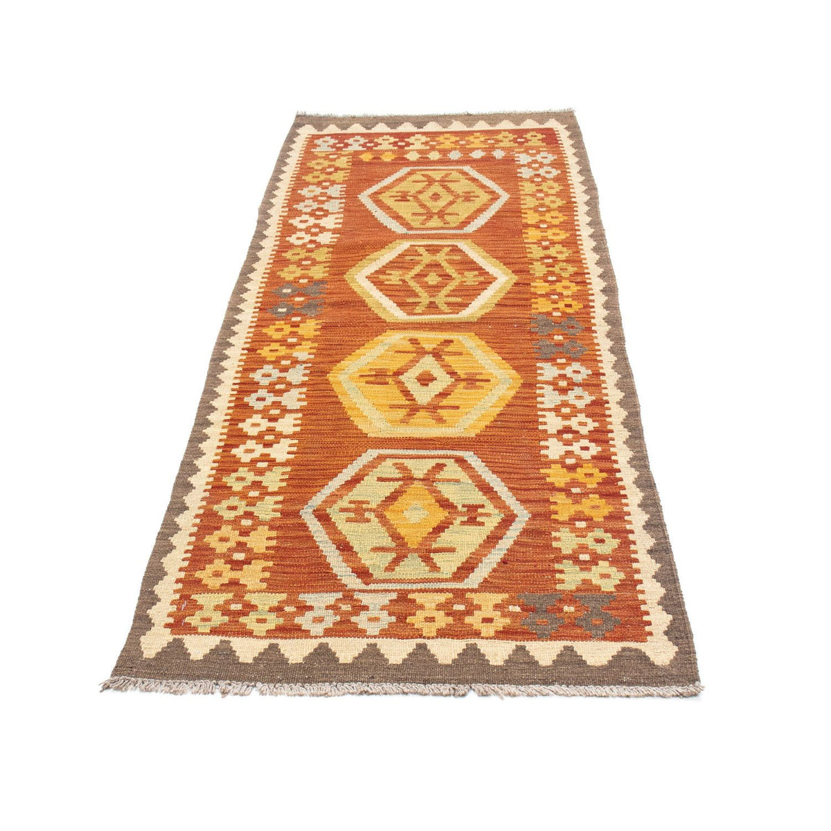 Runner Kelim Rug - Oriental - 191 x 72 cm - rust