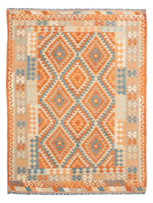 Kelim Rug - Splash - 214 x 159 cm - multicolored