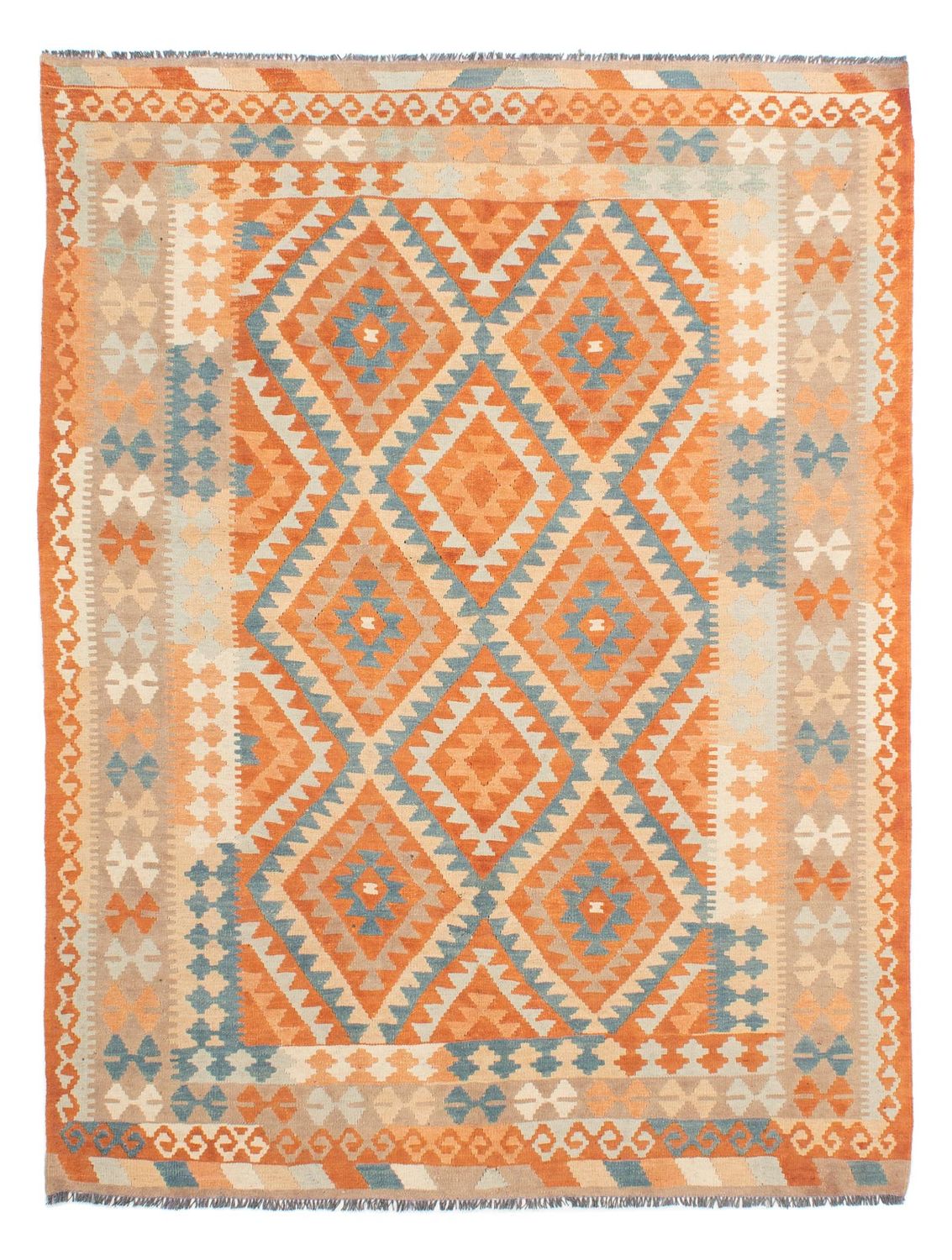 Kelim Rug - Splash - 214 x 159 cm - multicolored