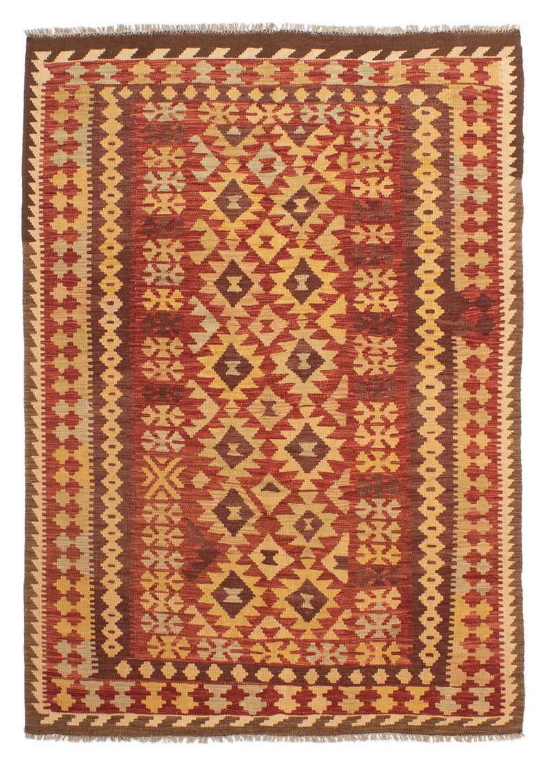 Kelim Rug - Splash - 195 x 141 cm - multicolored