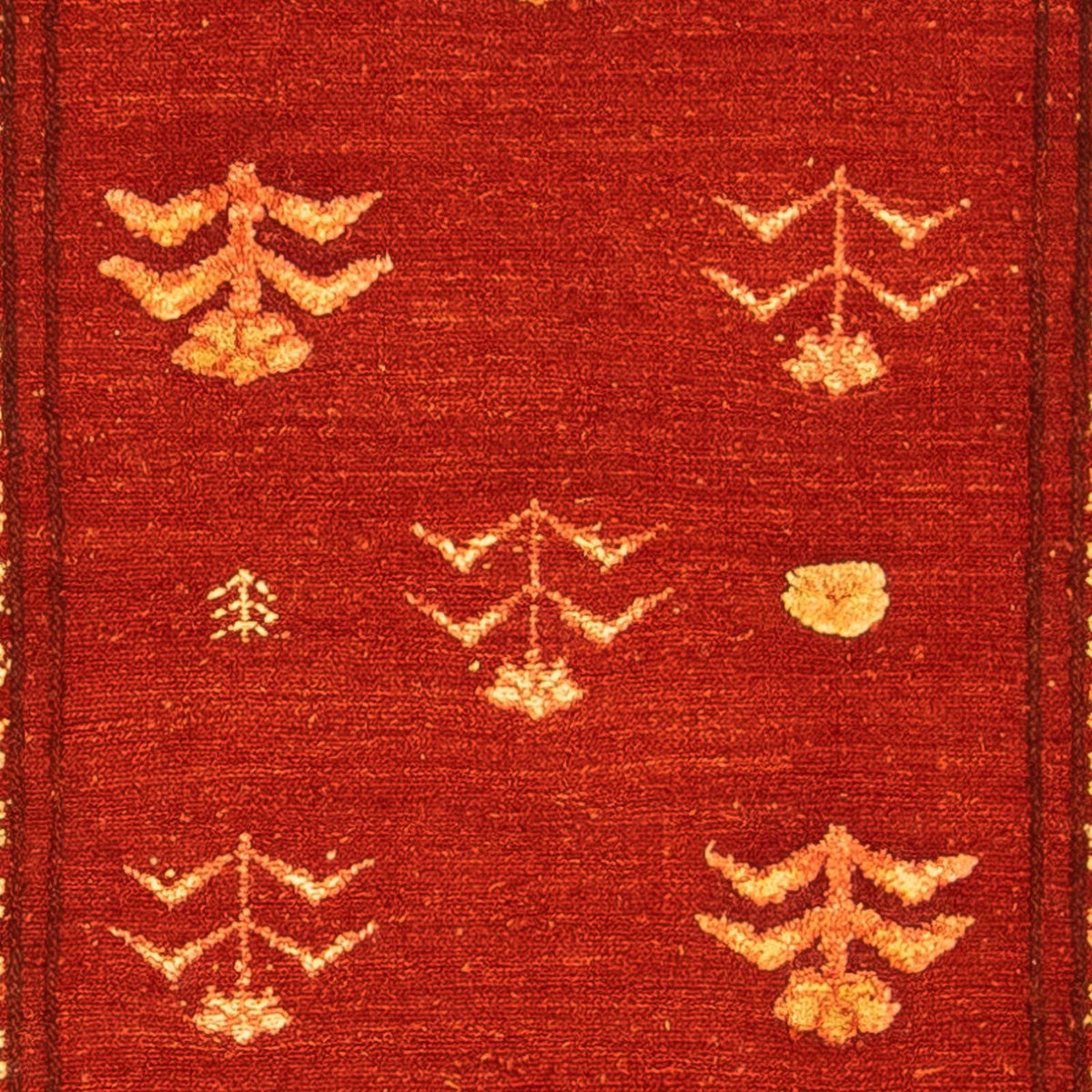 Gabbeh Rug - Loribaft Perser - 150 x 97 cm - dark red