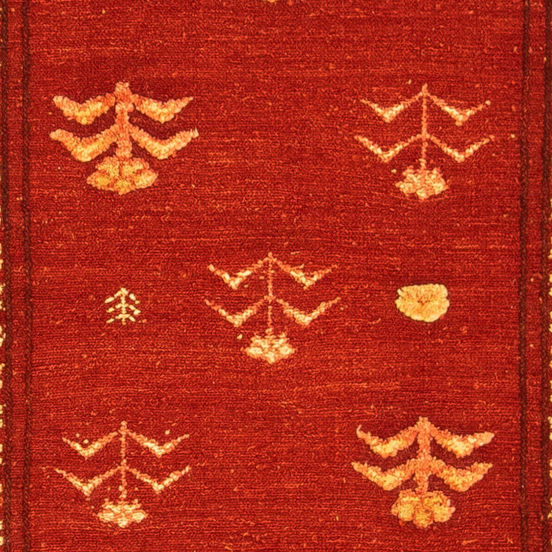 Gabbeh Rug - Loribaft Perser - 150 x 97 cm - dark red