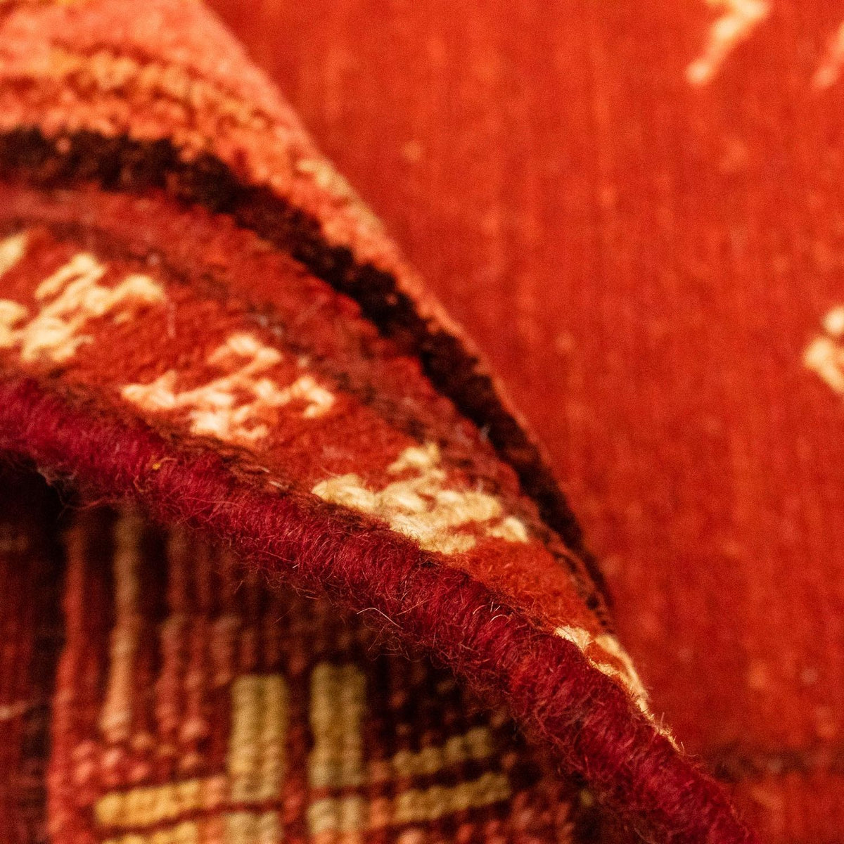 Gabbeh Rug - Loribaft Perser - 150 x 97 cm - dark red