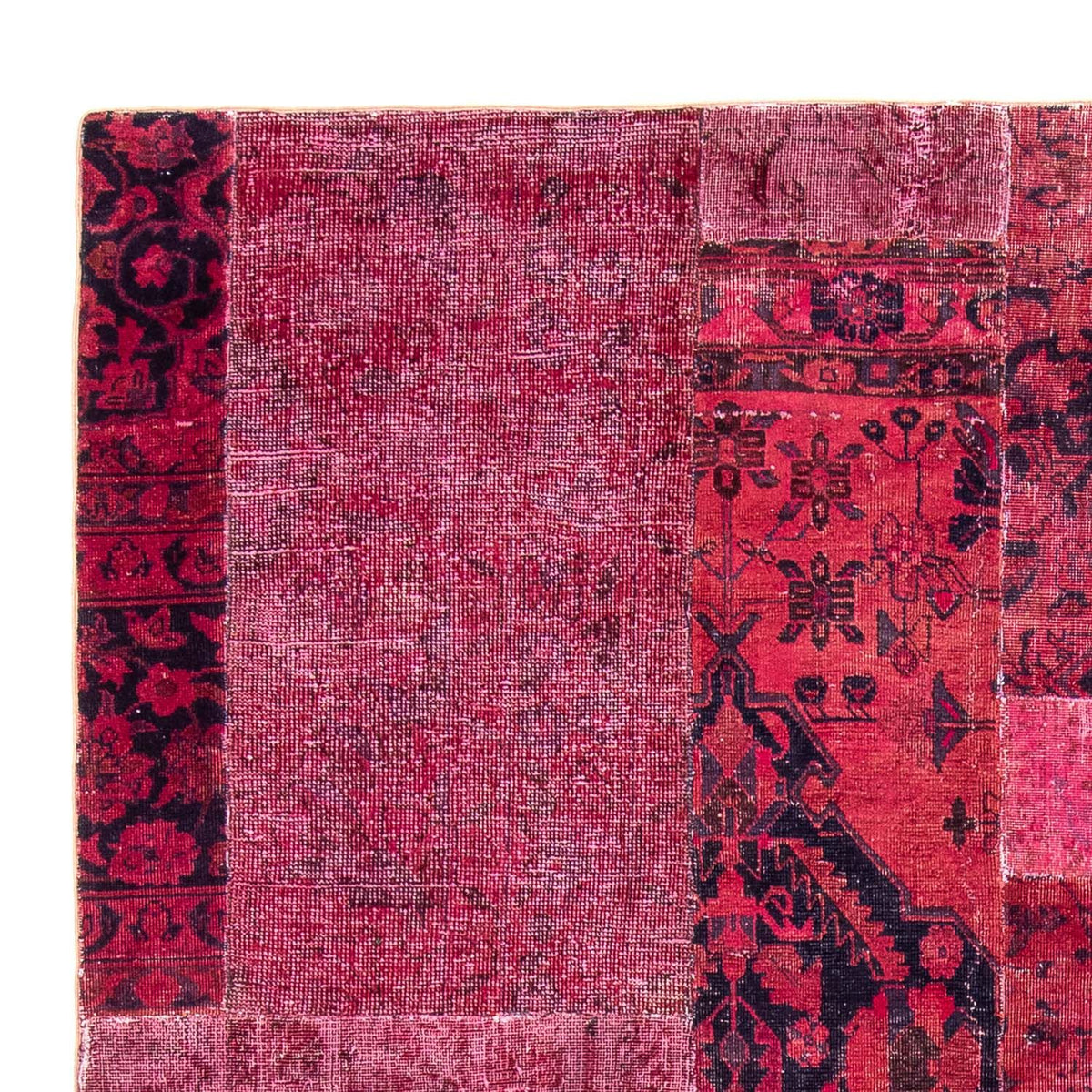 Patchwork Rug - 269 x 180 cm - multicolored