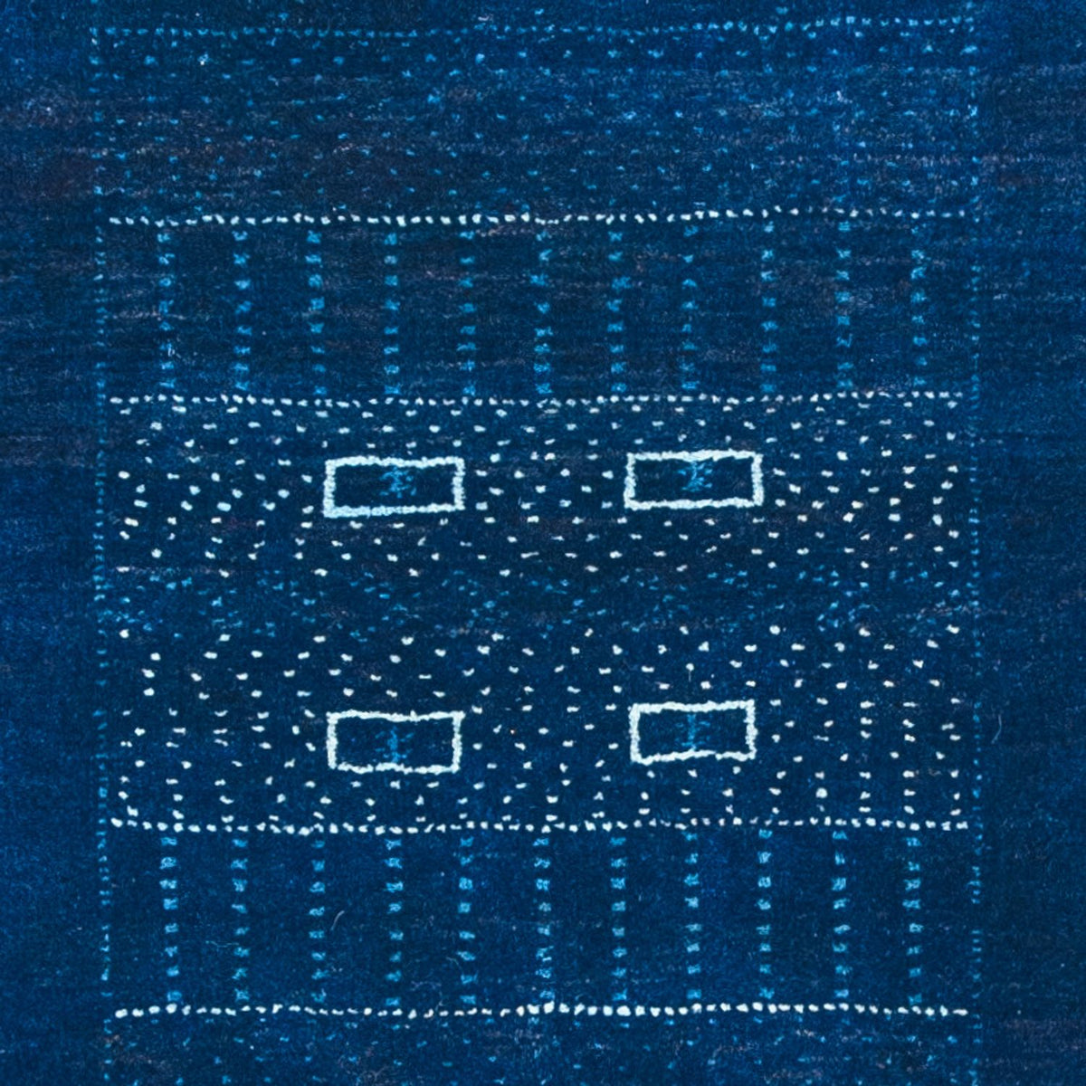 Gabbeh Rug - Loribaft Perser - 132 x 75 cm - dark blue