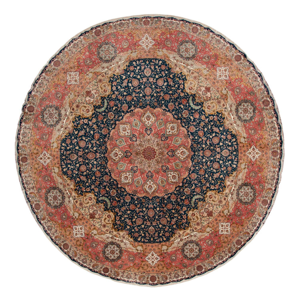Perser Rug - Tabriz - Premium round  - 500 x 500 cm - blue