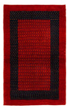 Loribaft Rug 82x136cm - Perserteppich Wollteppich - Rectangle / Red / 82 x 136 cm Rectangle