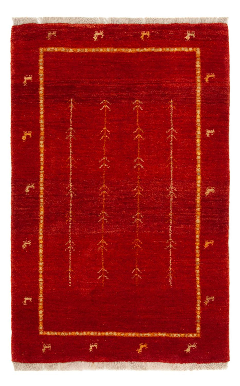 Gabbeh Rug - Loribaft Perser - 133 x 84 cm - red