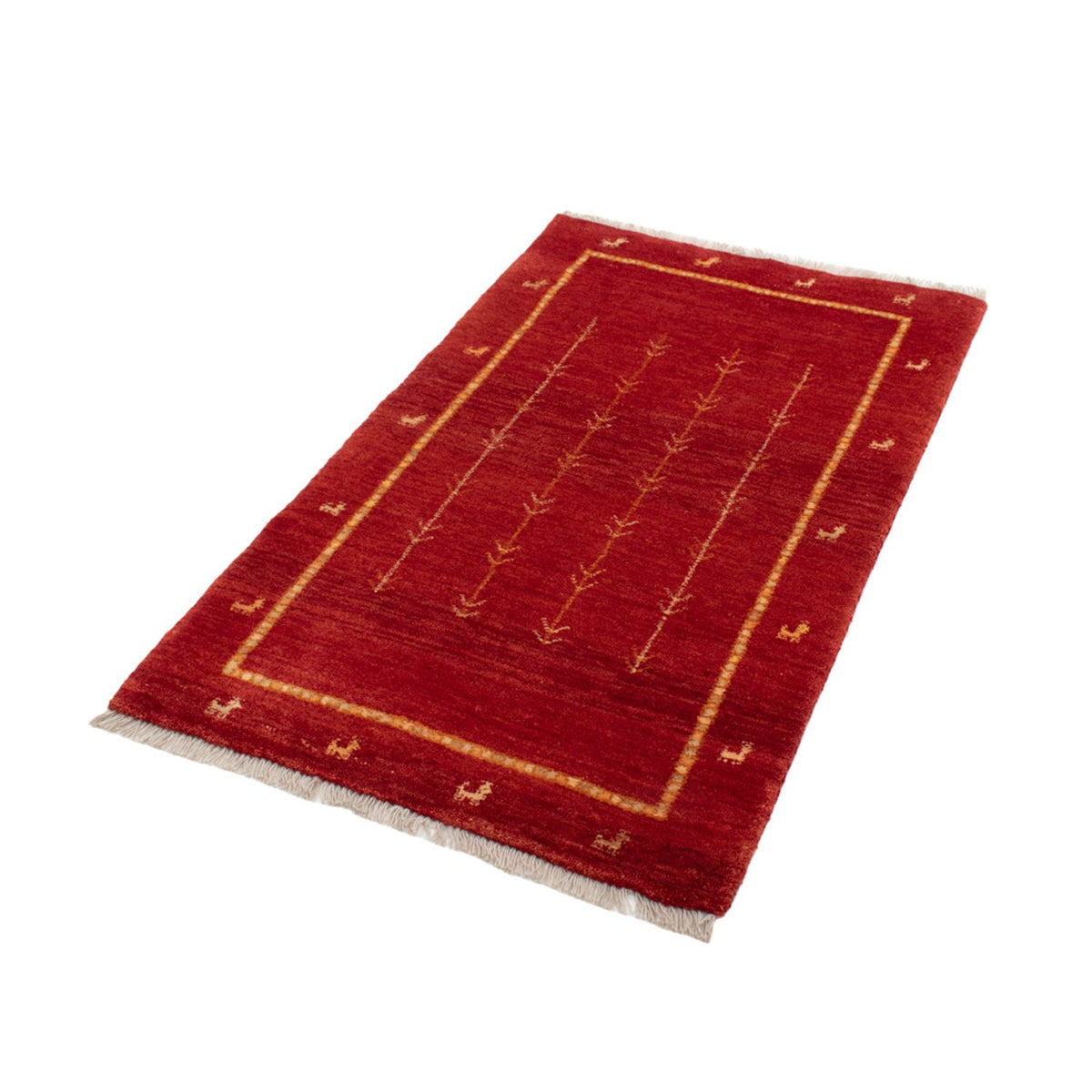 Gabbeh Rug - Loribaft Perser - 133 x 84 cm - red