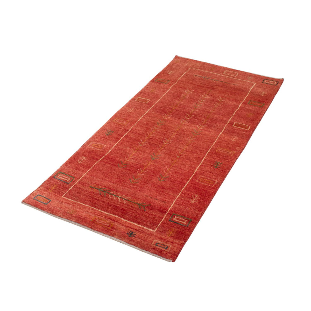 Gabbeh Rug - Loribaft Perser - 146 x 68 cm - light red